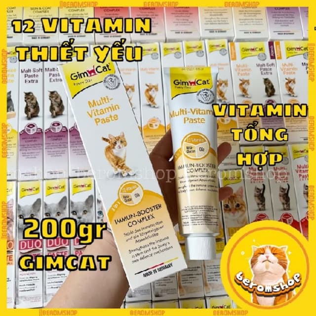 Sản phẩm GimCat Multi-Vitamin Paste (Tuýp 50g/100g) - Hình ảnh thực tế và đánh giá chi tiết