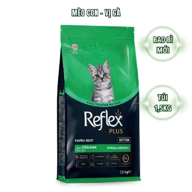 Sản phẩm Reflex Plus Kitten - Chicken (1.5kg) - Hình ảnh thực tế và đánh giá chi tiết